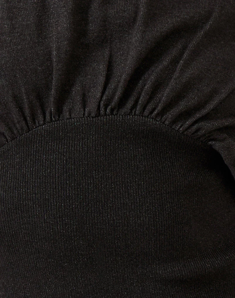 Arvel Pullover in Knit Charcoal - Image 6