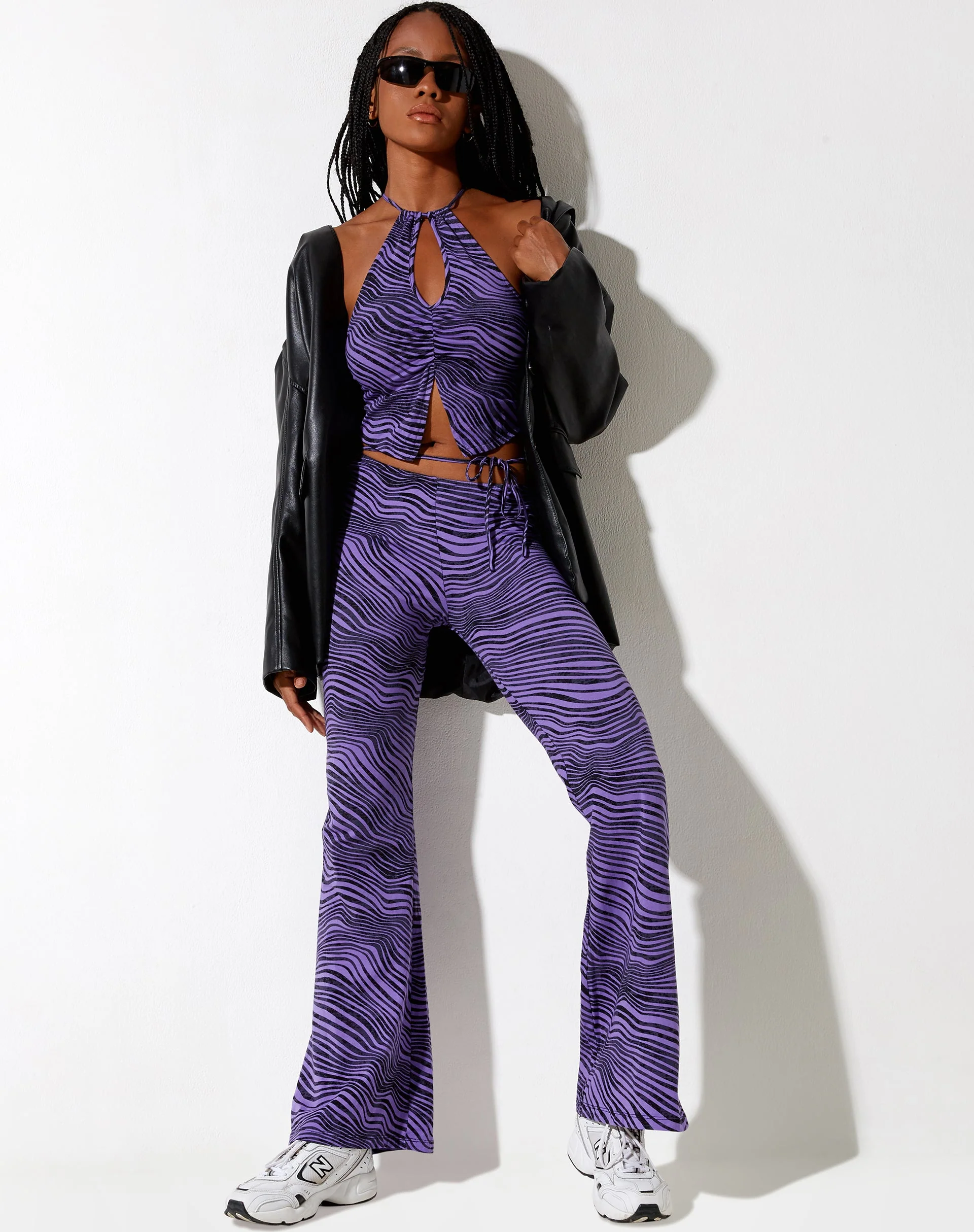 Asmi Crop Top in Desert Terrain Lila - Image 3