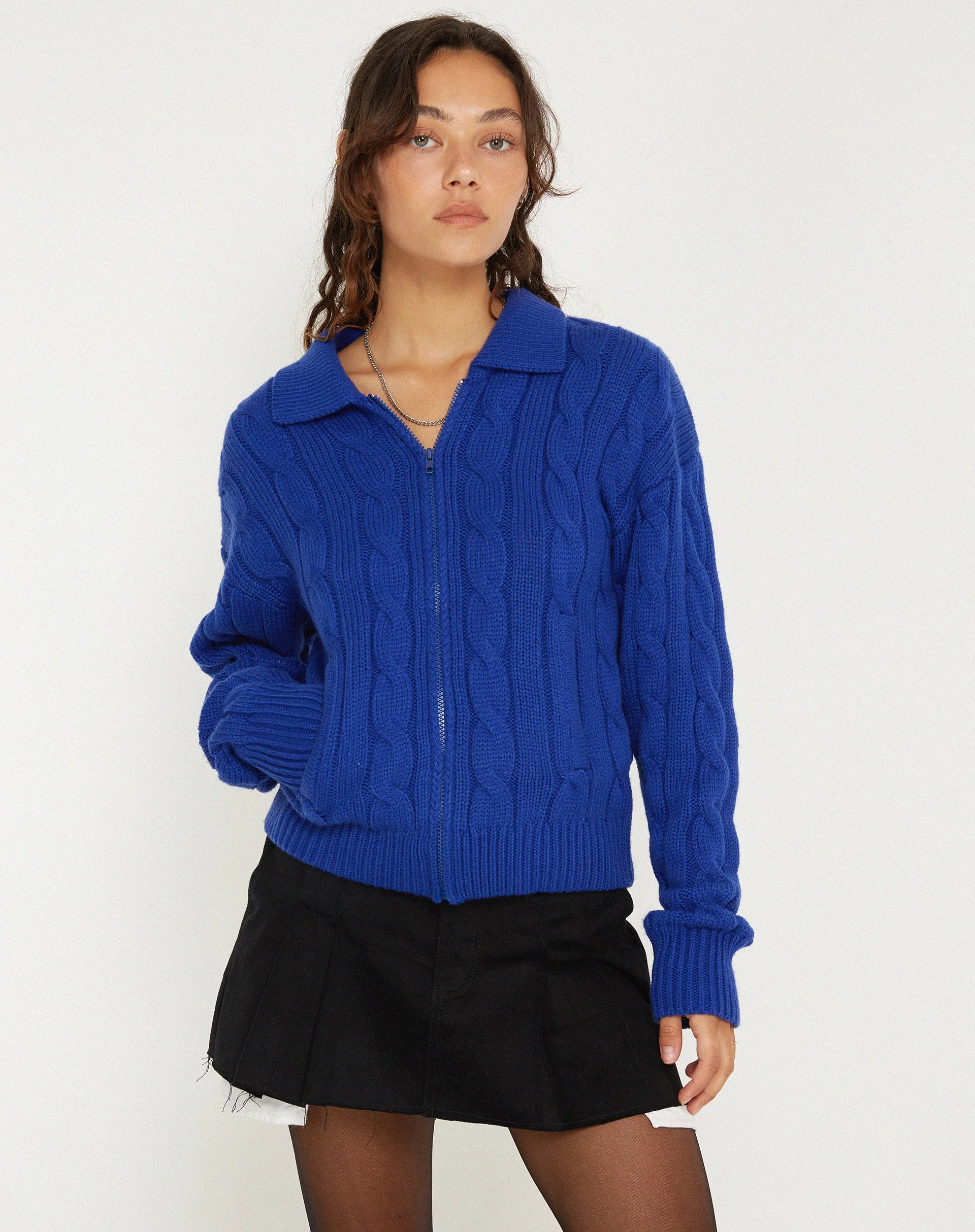 Atasya Strickjacke in Kobalt - Image 2