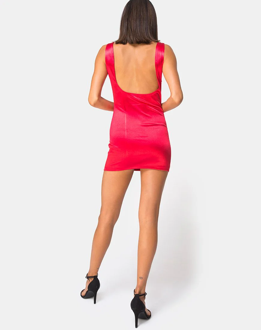 Atel Kleid in Rot - Image 4