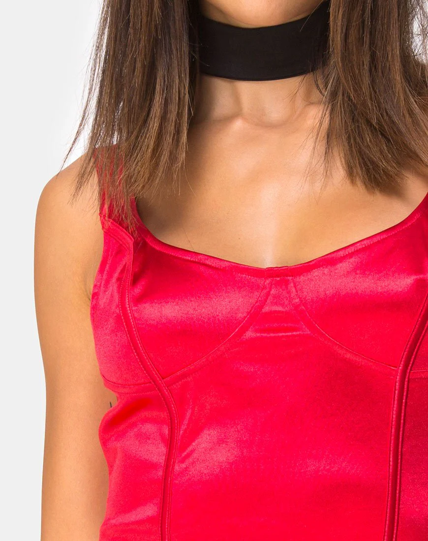 Atel Kleid in Rot - Image 5