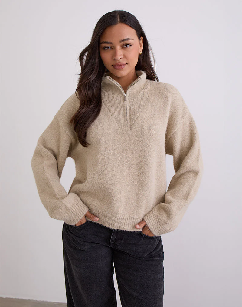 Atine Pullover in Hafermehl - Image 2