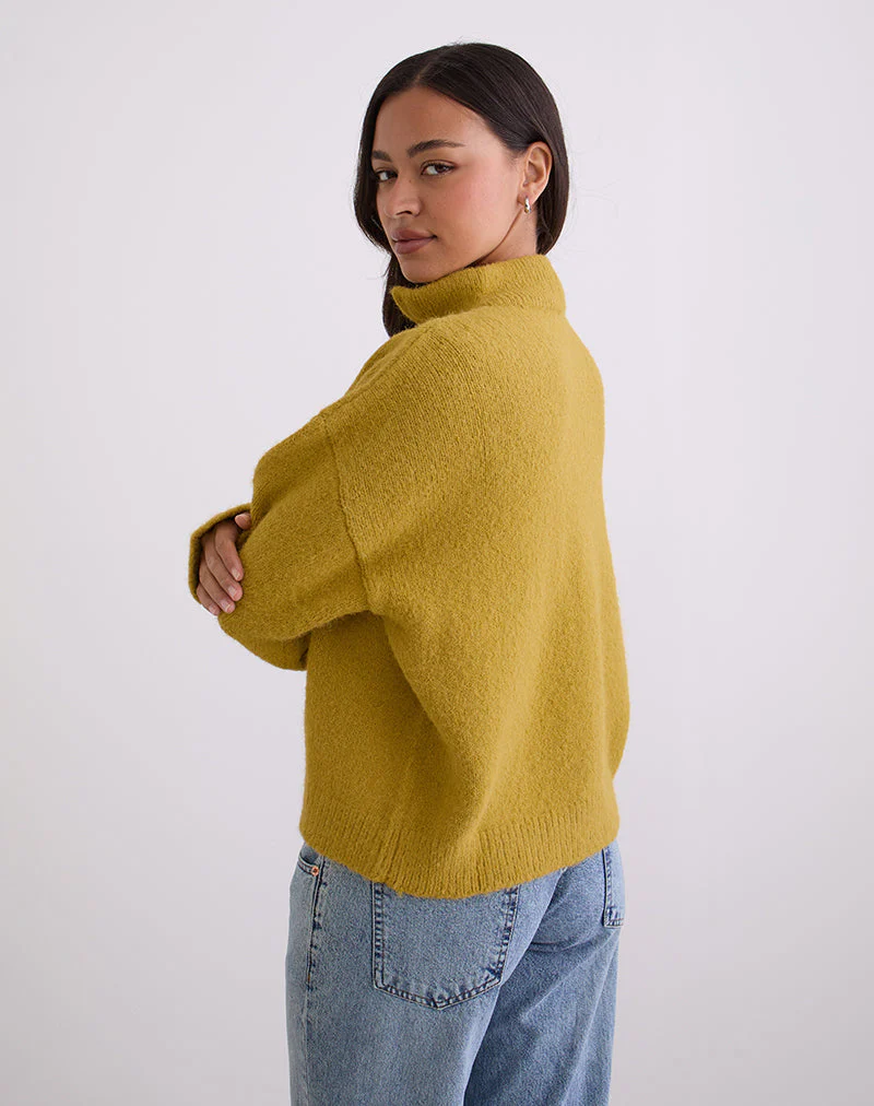 Atine Pullover in Ocker-Senf - Image 5