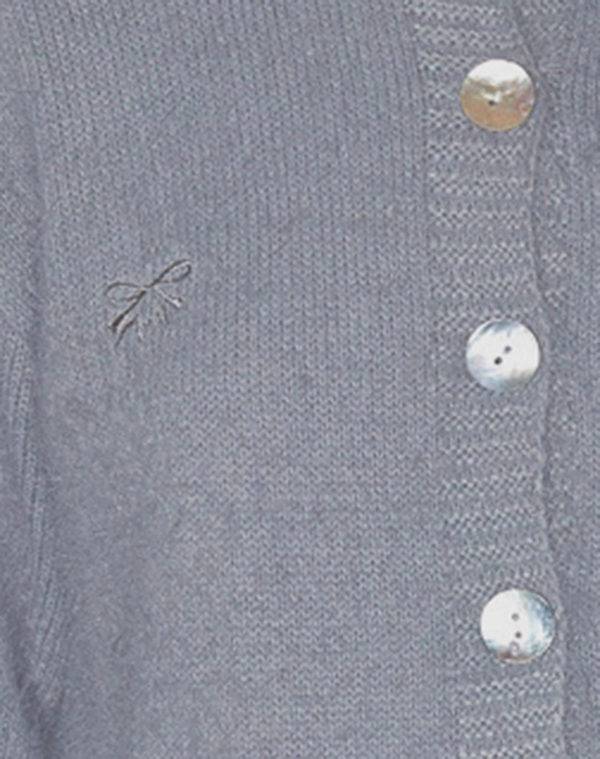 Audrina Strickjacke aus flauschigem Strick Grau - Image 5