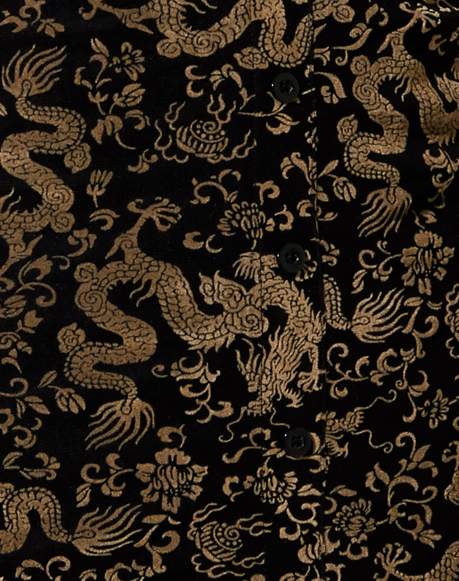 Avaya Kleid in Schwarz Mesh Tan Dragon Flock - Image 6