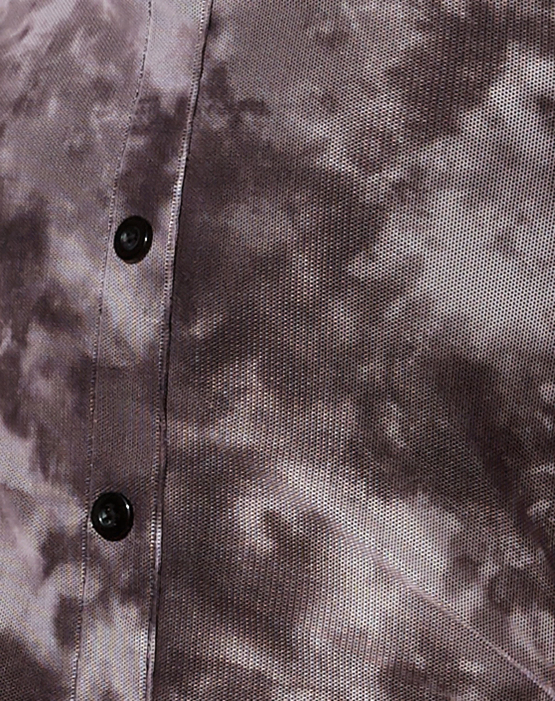 Avaya Kleid aus Mesh Smoke Schwarz Grau - Image 5