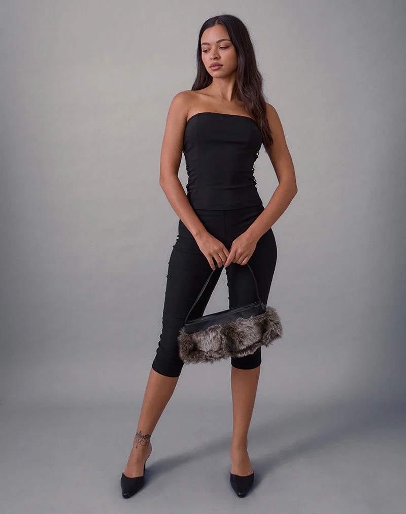 Avira Bandeau-Top mit Spitze in Tailoring Schwarz - Image 3