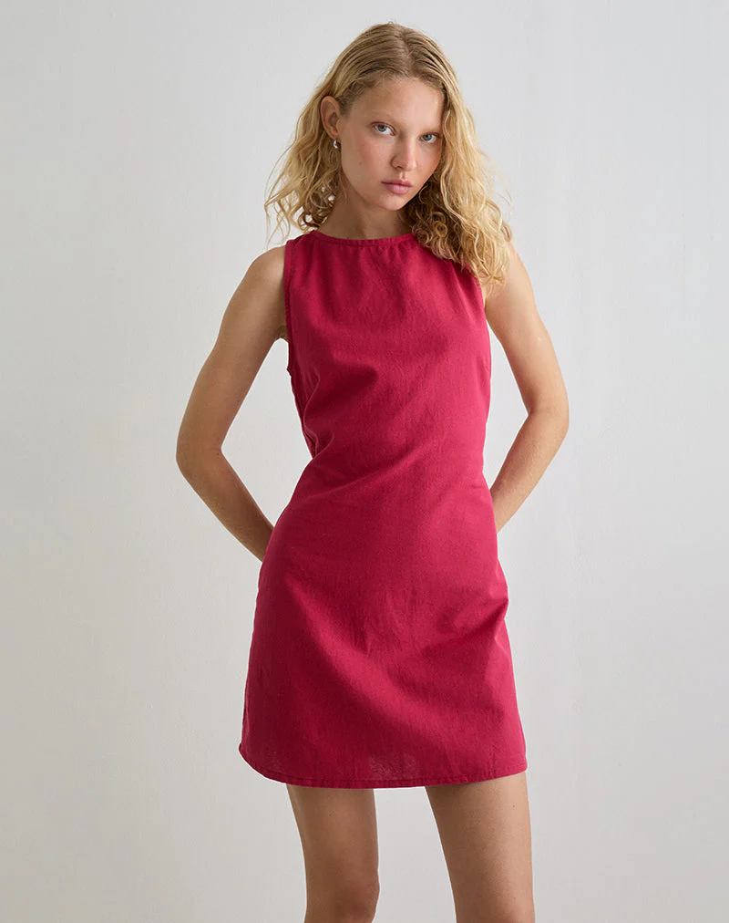 Ayana Minikleid in Adrenalinrot