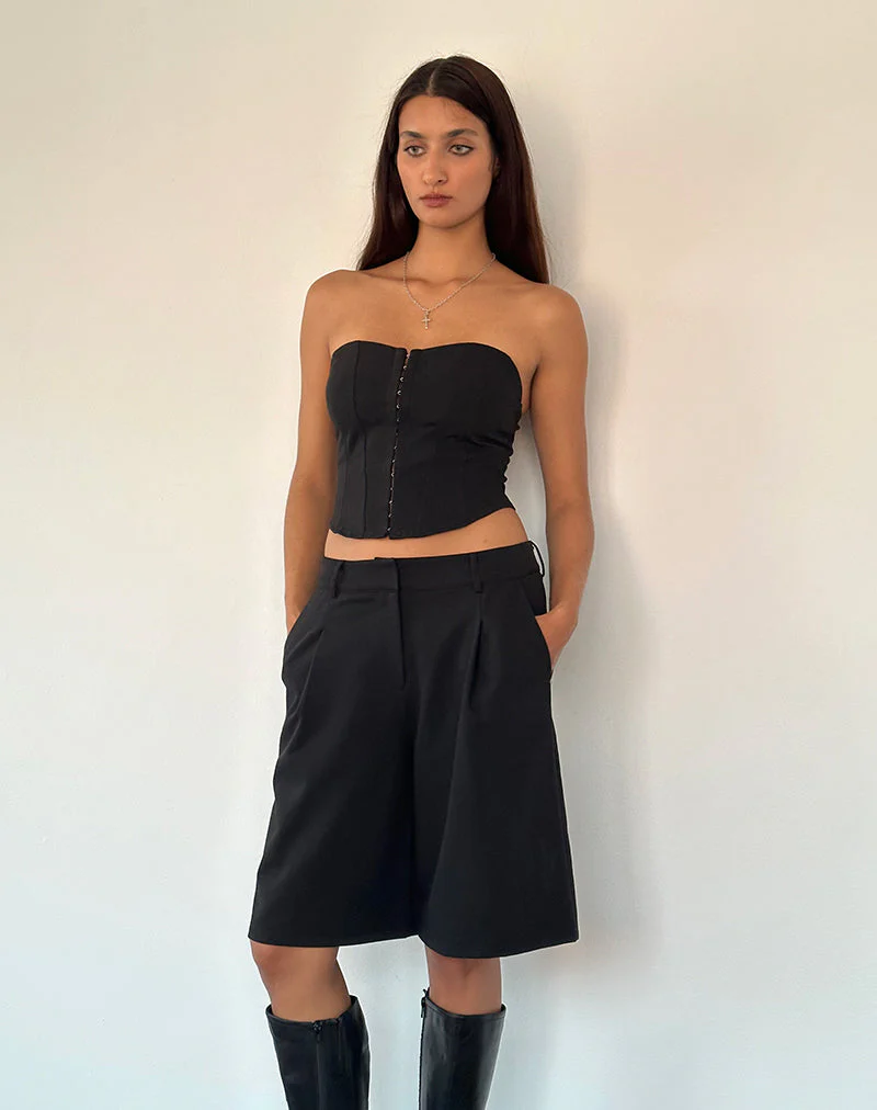 Ayna Longline-Shorts in Tailoring Schwarz - Image 3