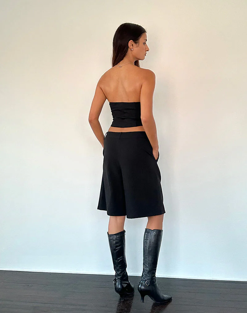 Ayna Longline-Shorts in Tailoring Schwarz - Image 5