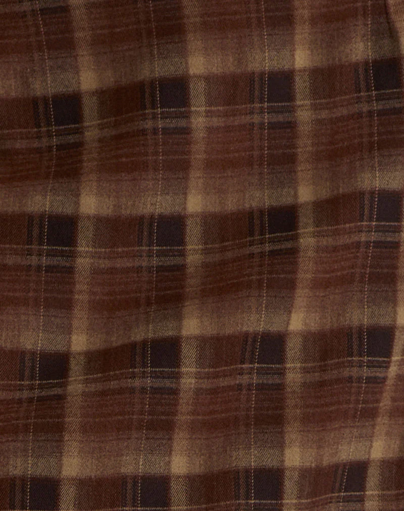 Badria Midirock in Tartan Braun Rot - Image 6