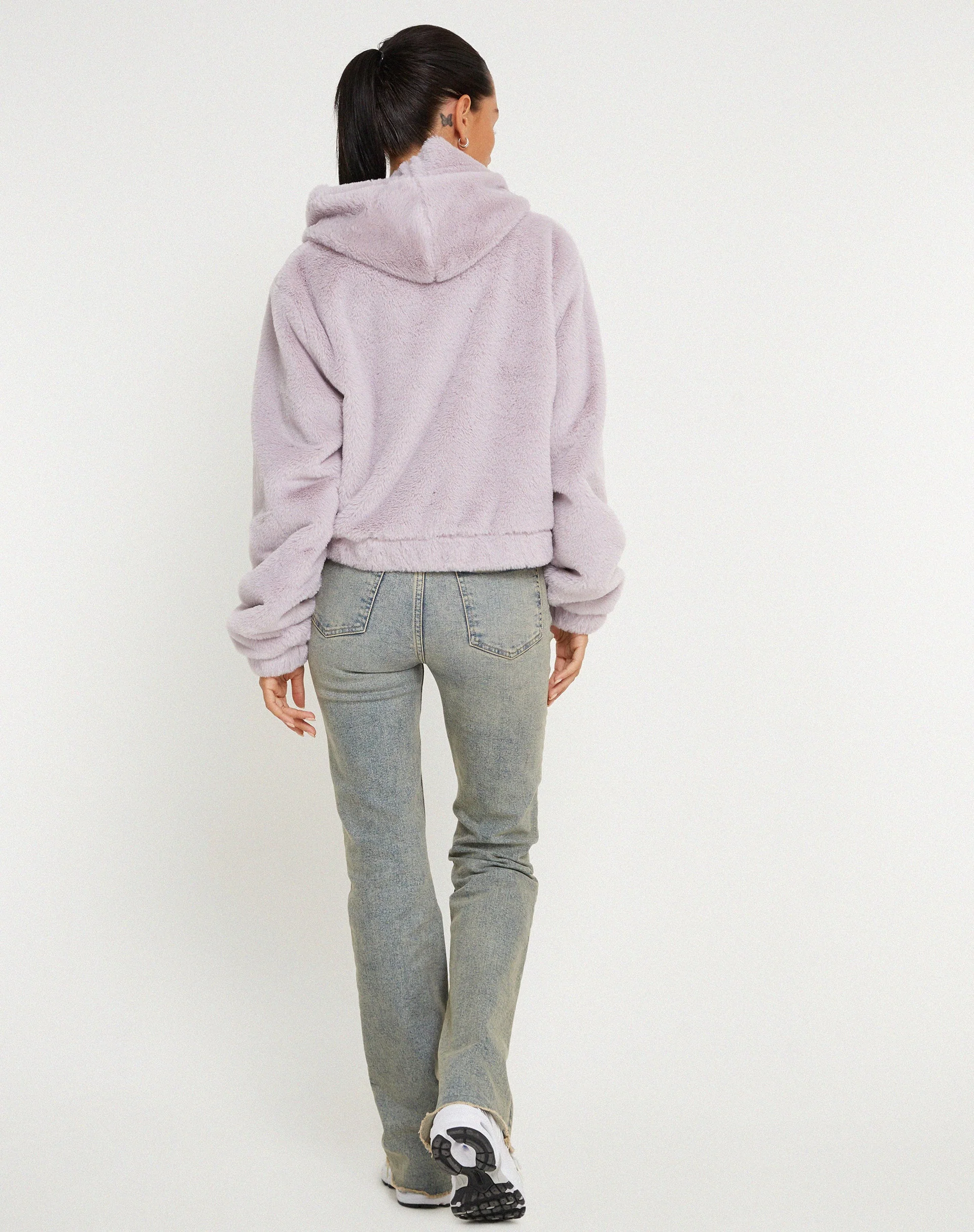 Banowa Zip Up Jacke in Flieder - Image 7