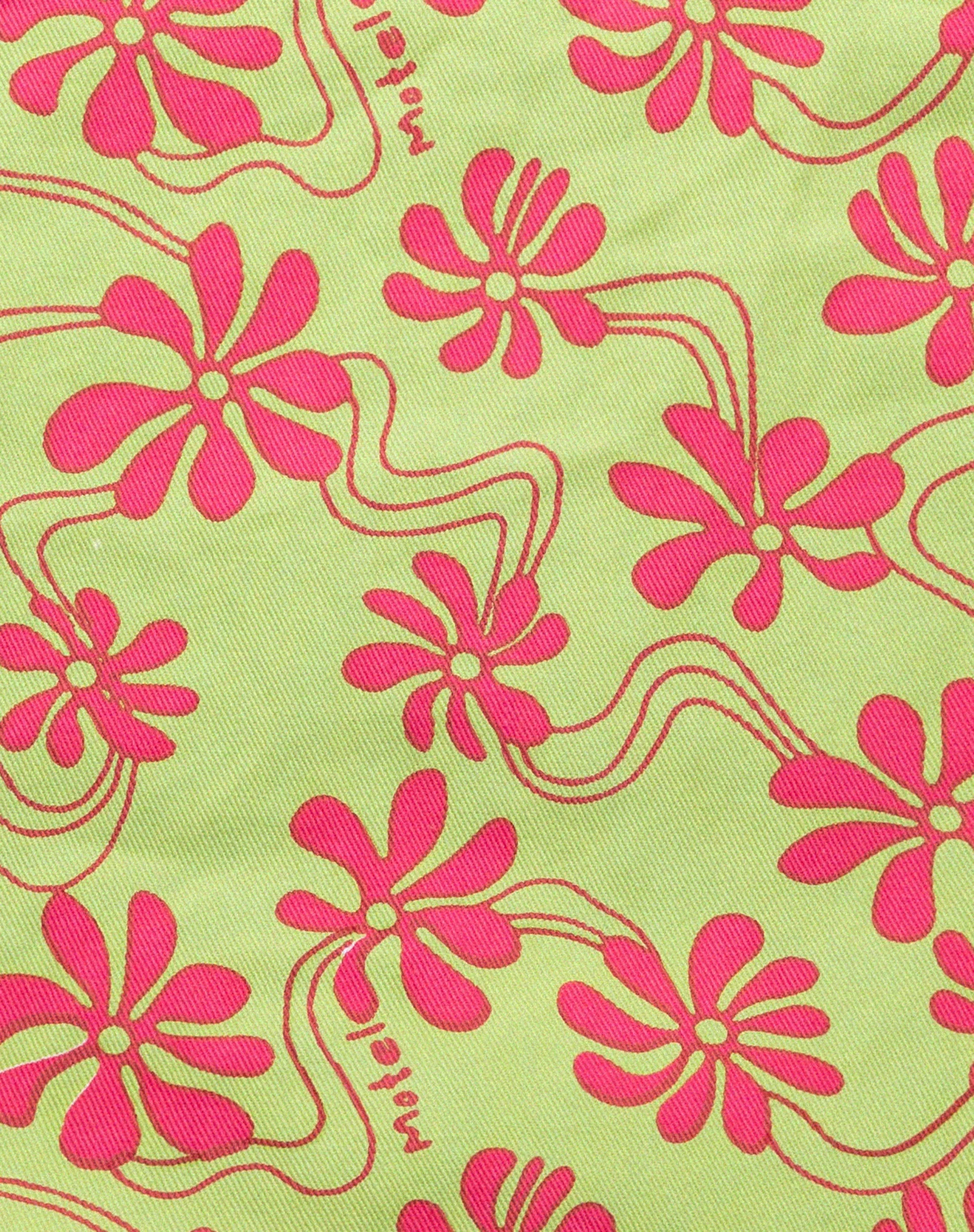 MOTEL X BARBARA Barbs Tote Bag in Grün Beachy Floral - Image 7