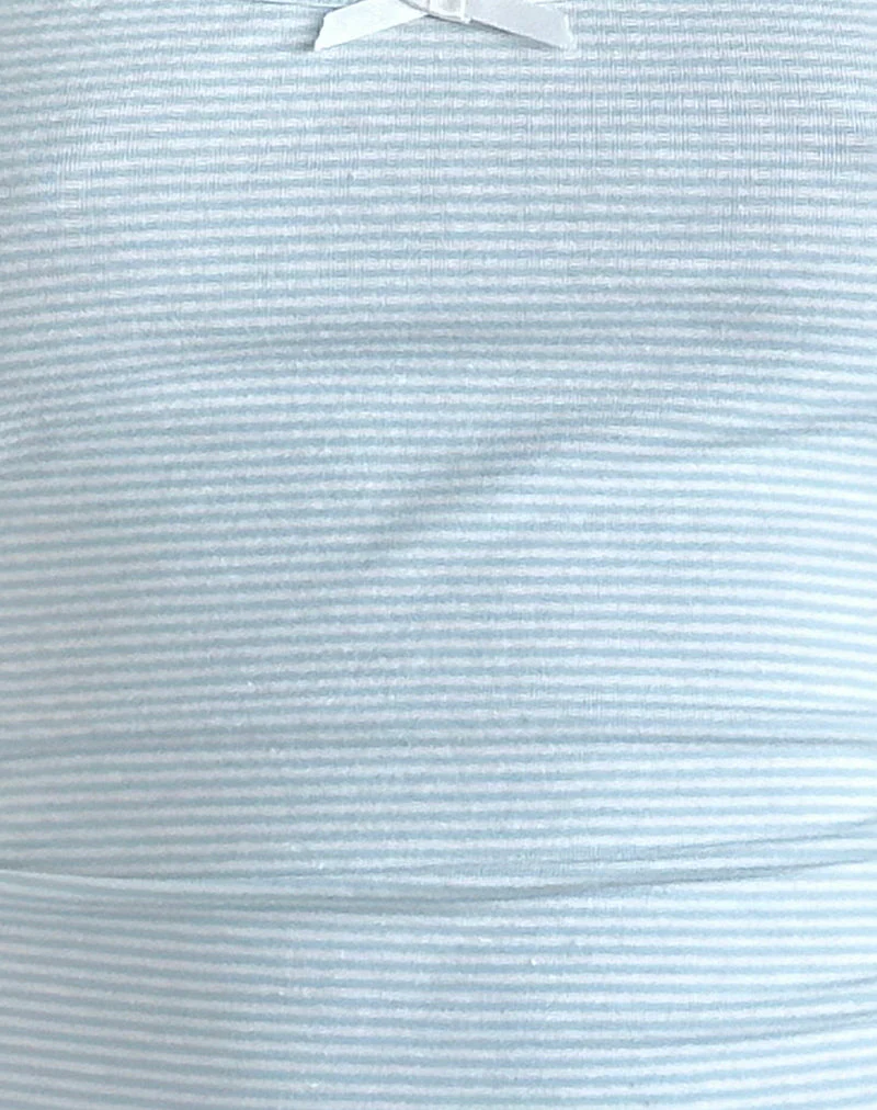Barlyn Cami Top in Blau und Weiß gestreift - Image 6