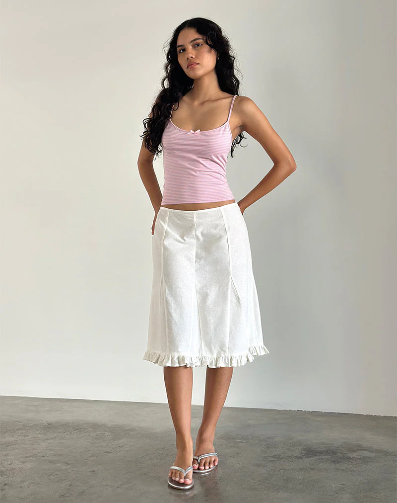 Barlyn Cami Top in Rosa und Blau gestreift - Image 3