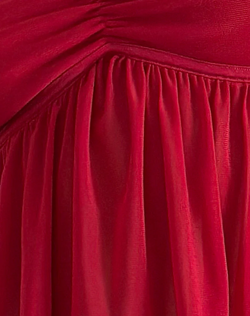 Barula Cami Top aus Mesh Kirsche - Image 6