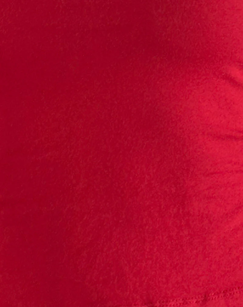 Baruna Tie Back Basic Top in Adrenalin Rot - Image 5