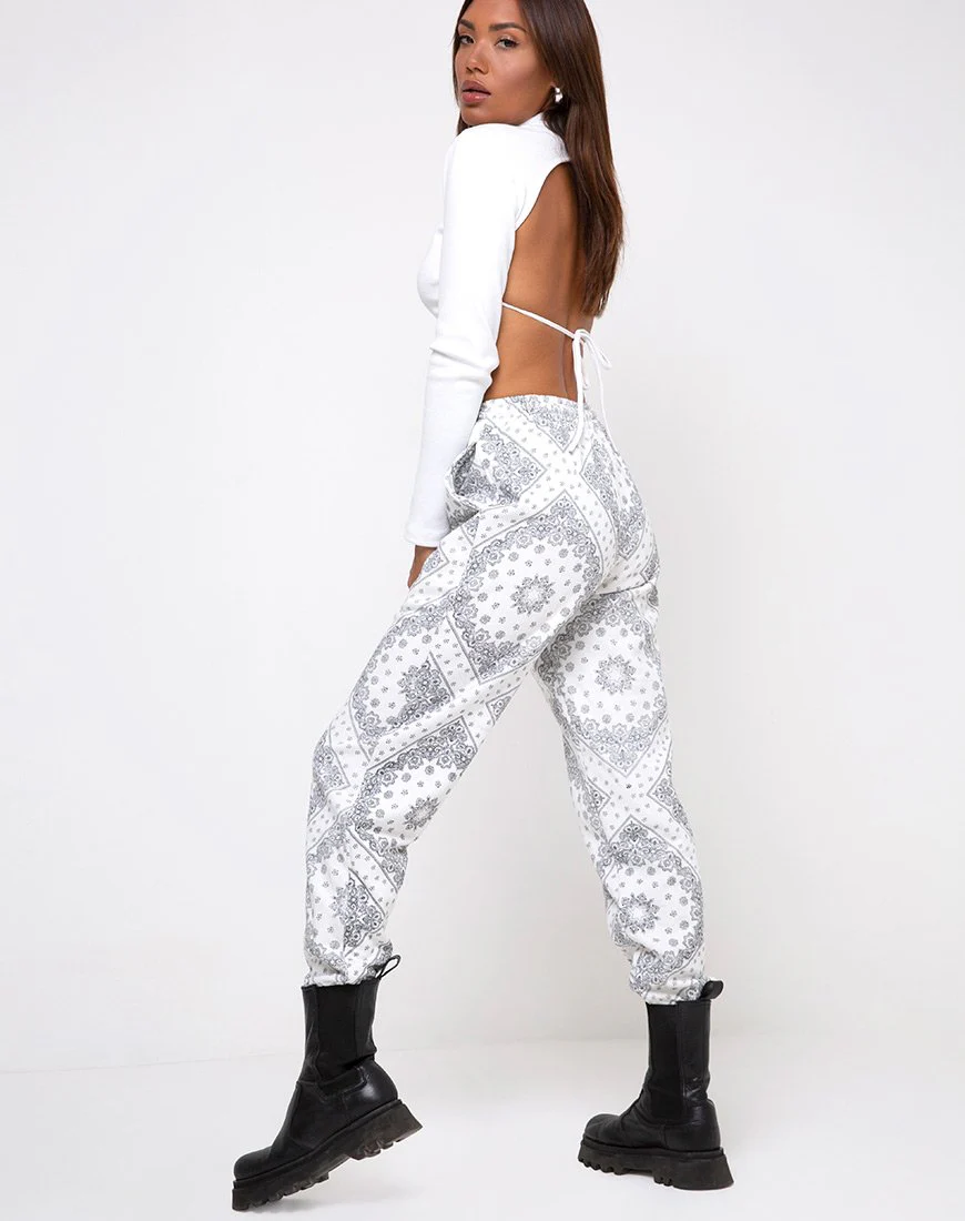 Basta Jogger in Bandana Ecru Platzierung - Image 3