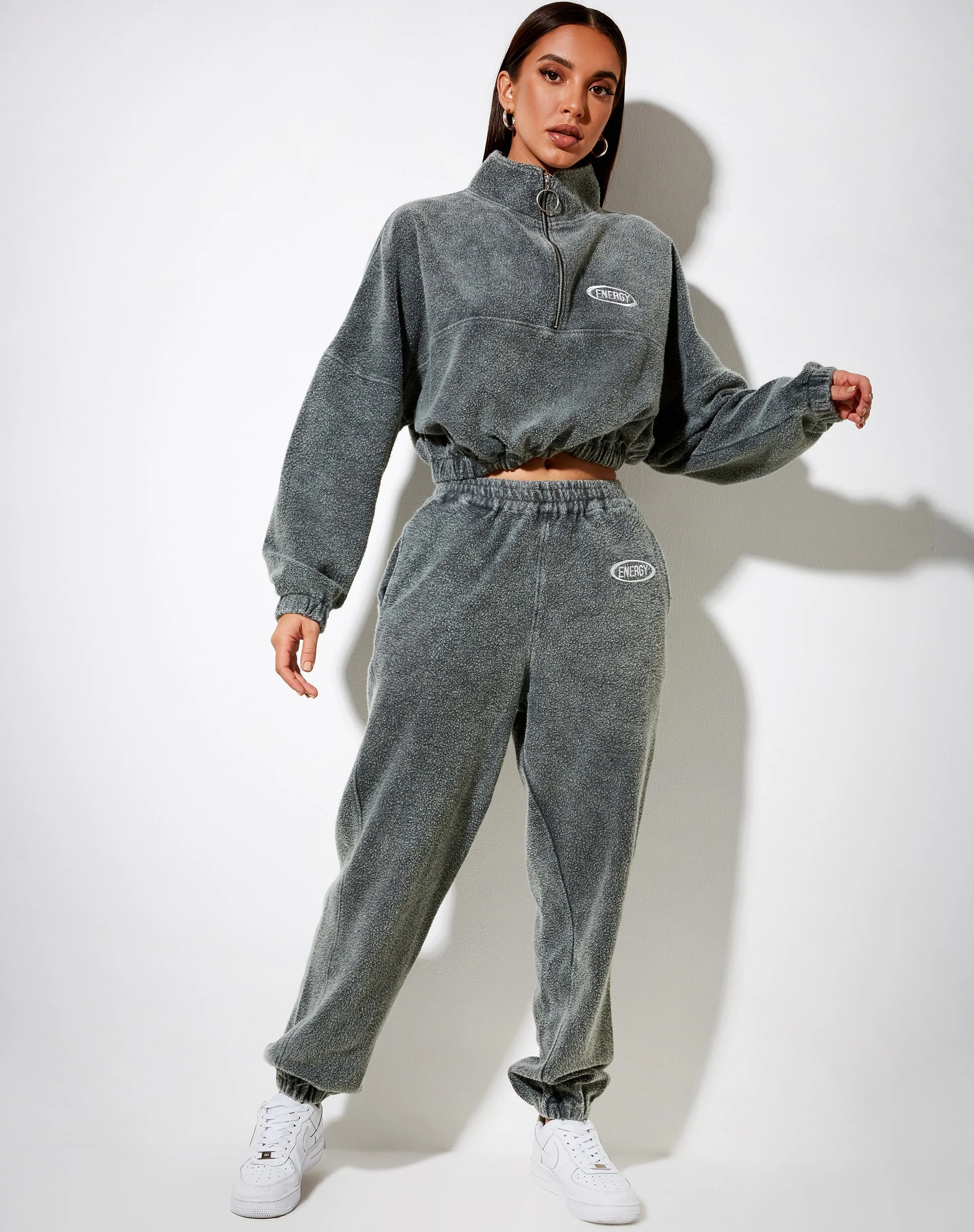 Basta Jogger in Schiefergrau mit 'Energy'-Stickerei - Image 5
