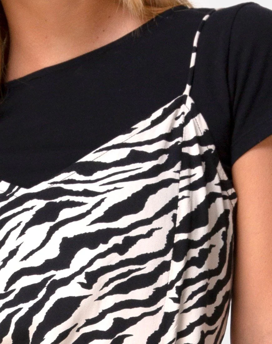 Batis Maxikleid in 90er Jahre Zebra - Image 6
