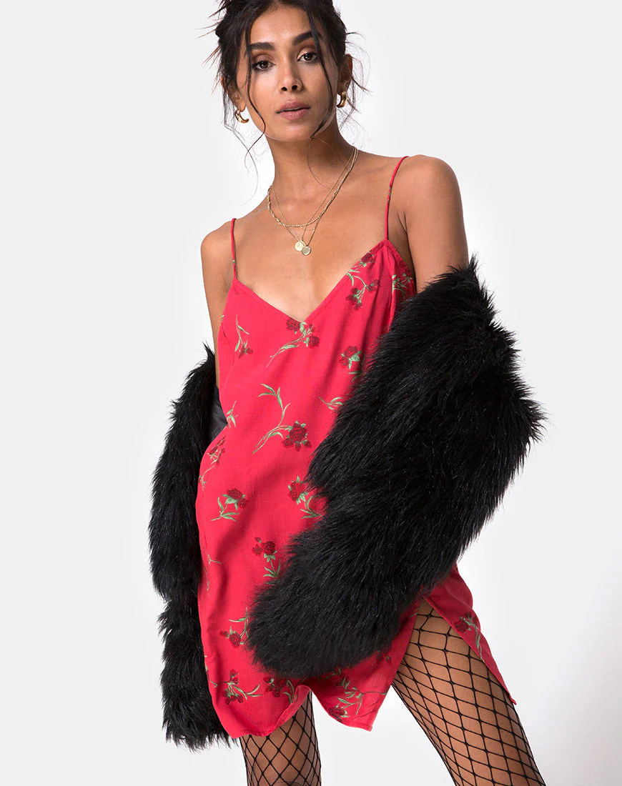 Batista Slip-Kleid in Rouge-Rose-Rosa - Image 2
