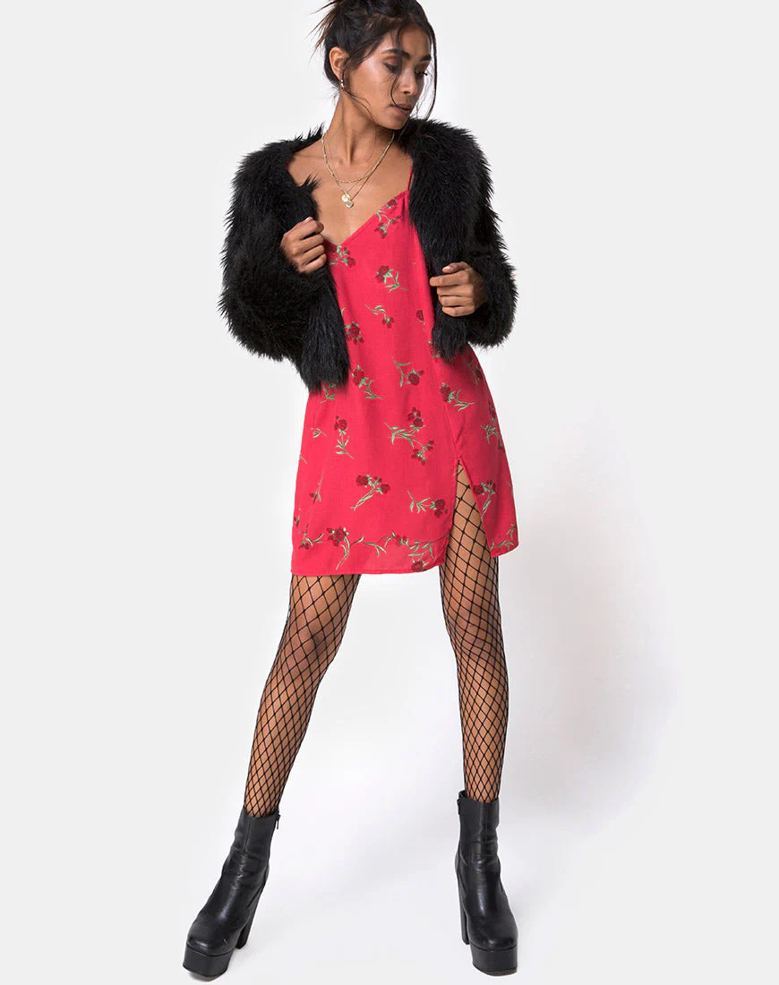 Batista Slip-Kleid in Rouge-Rose-Rosa - Image 4