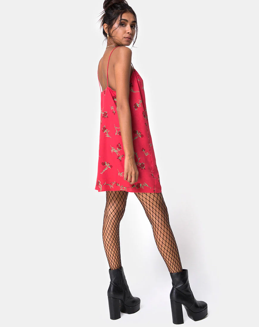 Batista Slip-Kleid in Rouge-Rose-Rosa - Image 5