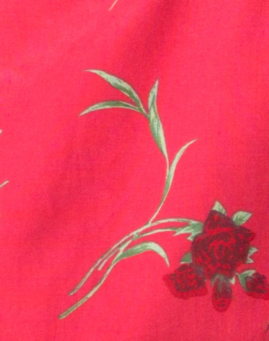 Batista Slip-Kleid in Rouge-Rose-Rosa - Image 7