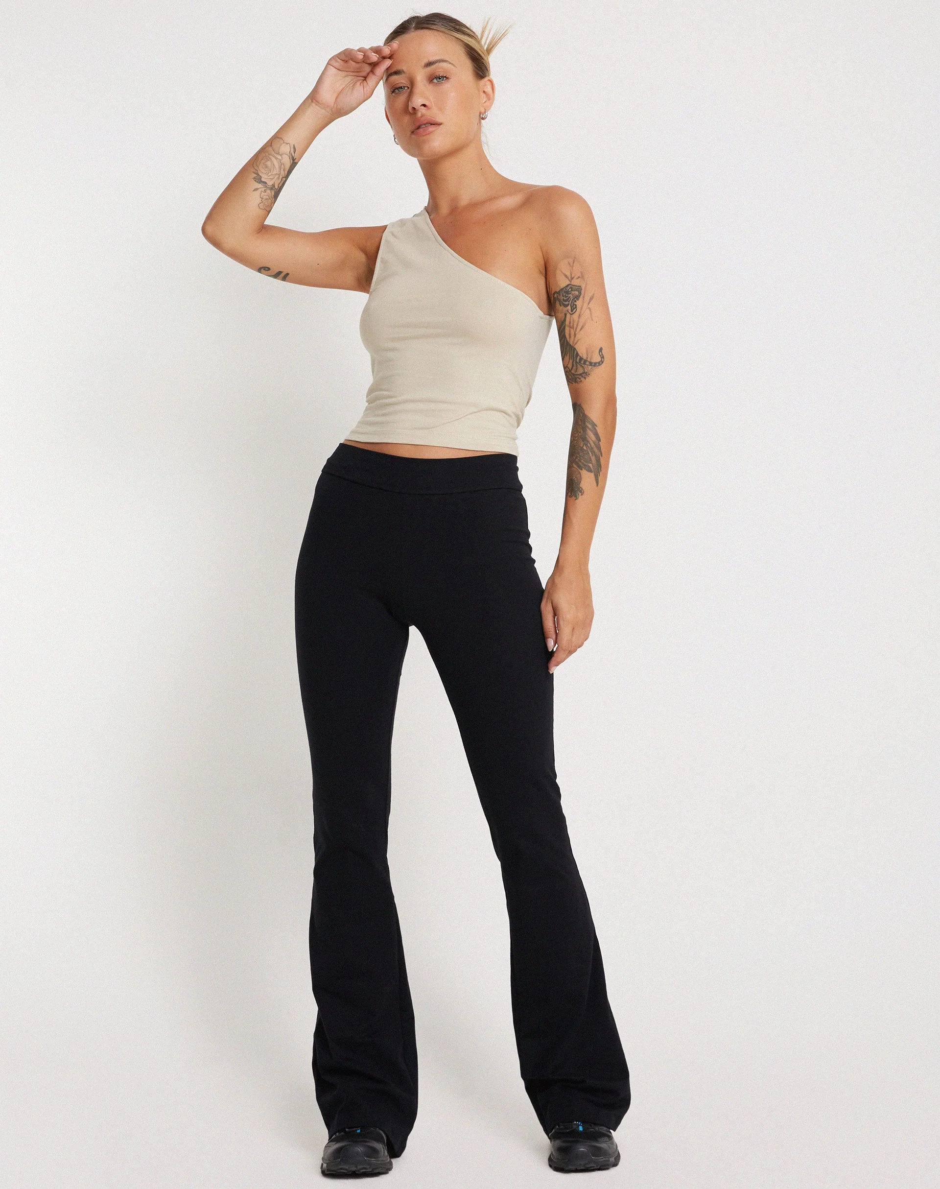 Bay One Shoulder Top in Kokosnussmilch - Image 3
