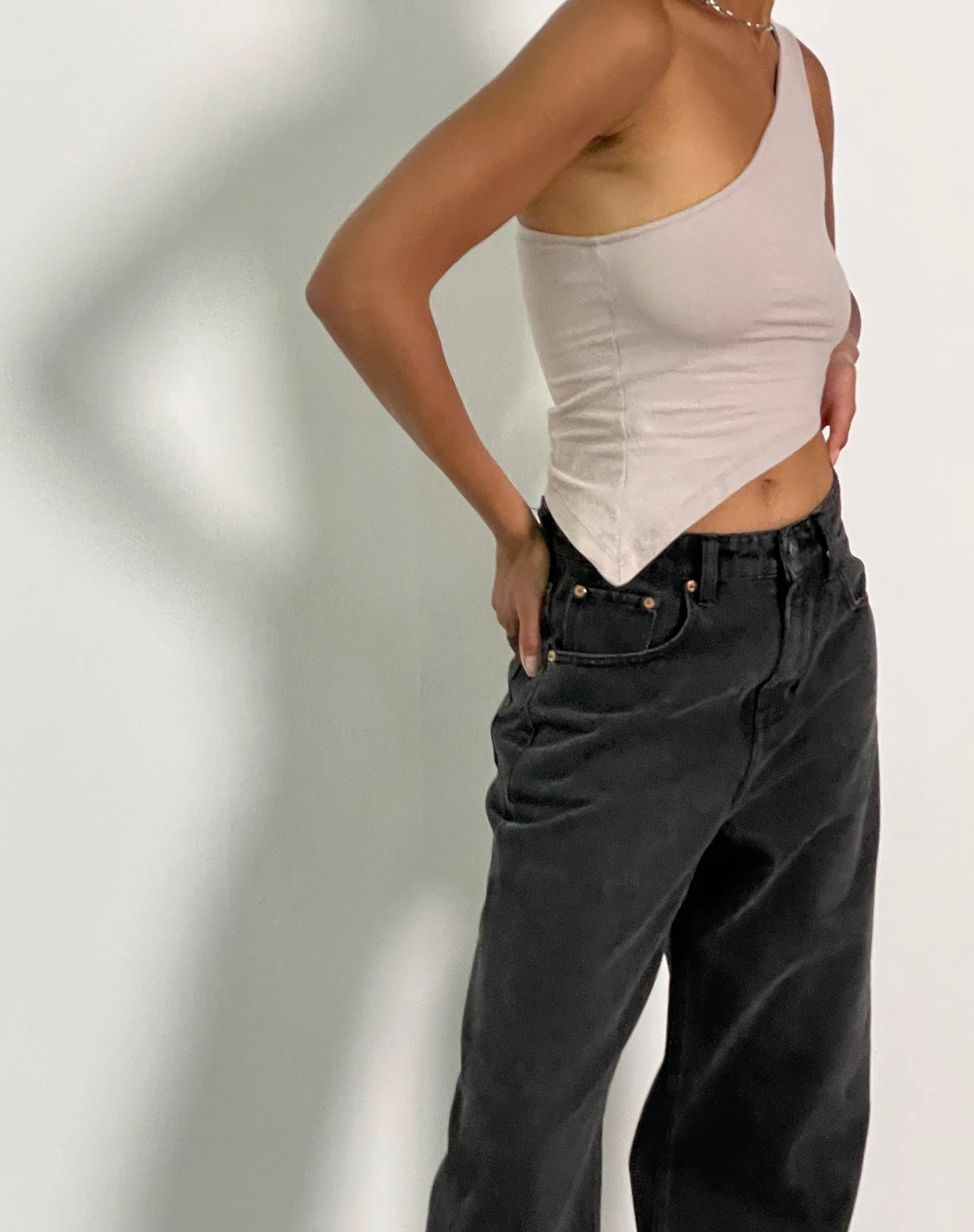 Bayva Crop Top aus Lycra Hafermilch - Image 2