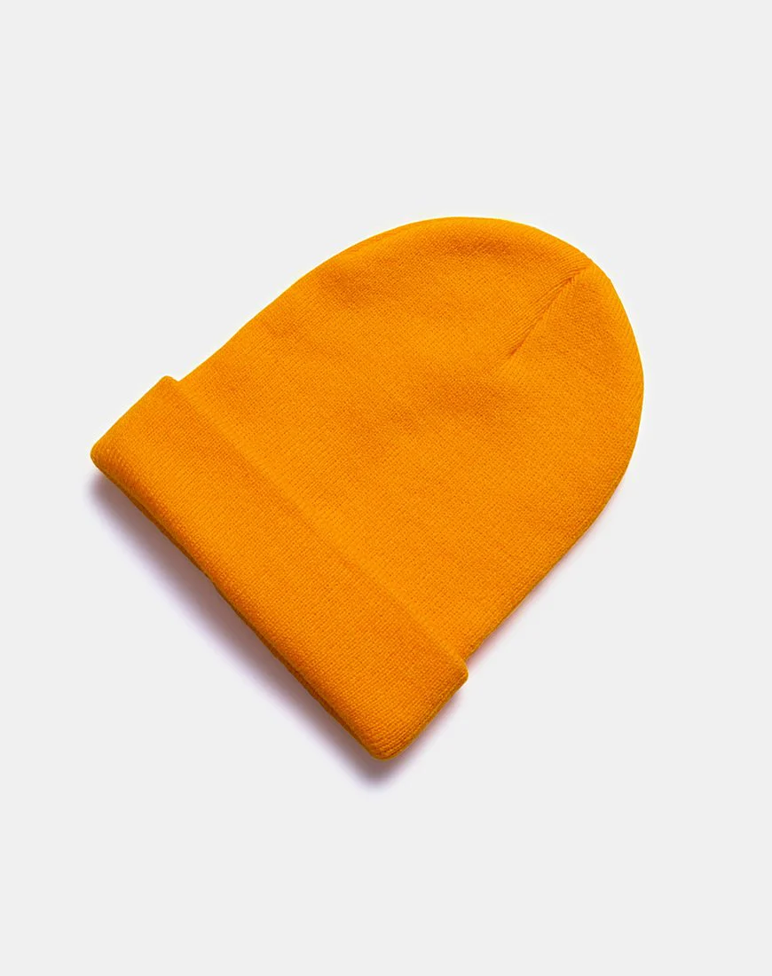 Beanie-Mütze in saurem Orange - Image 5