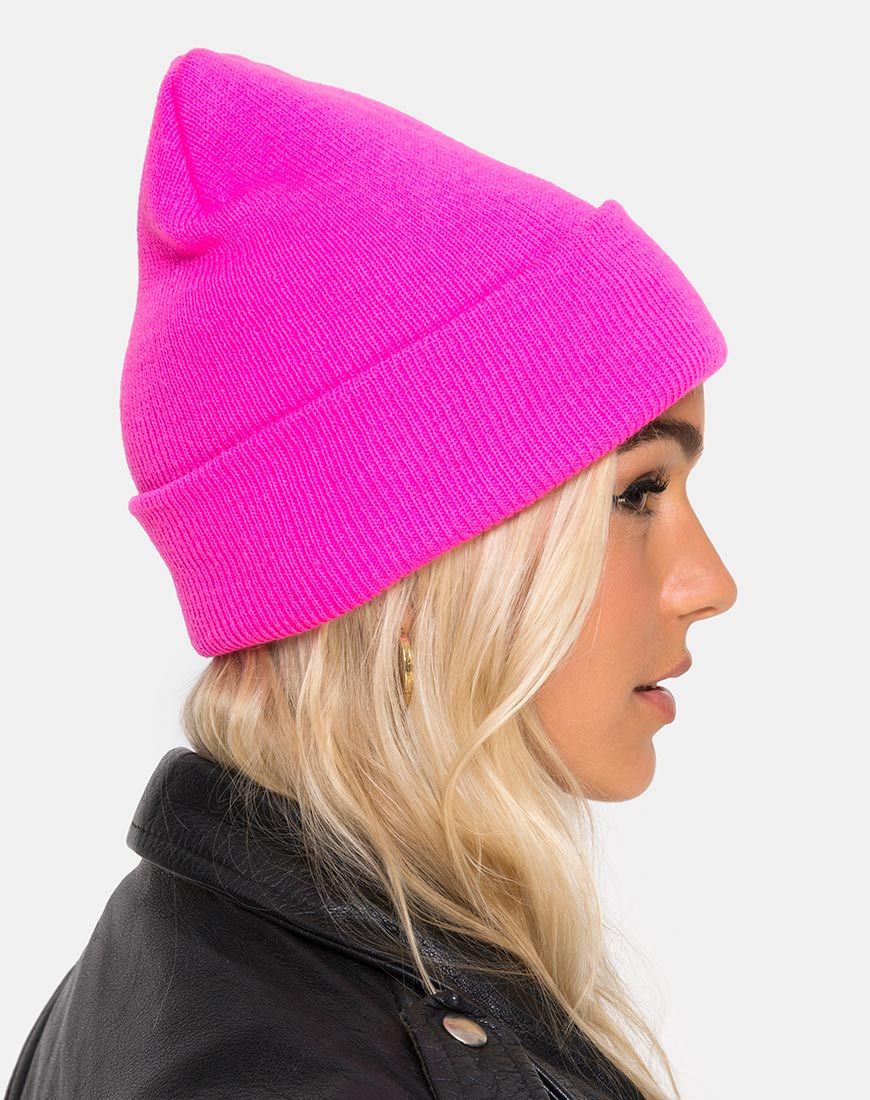 Beanie-Mütze in Rosa - Image 2