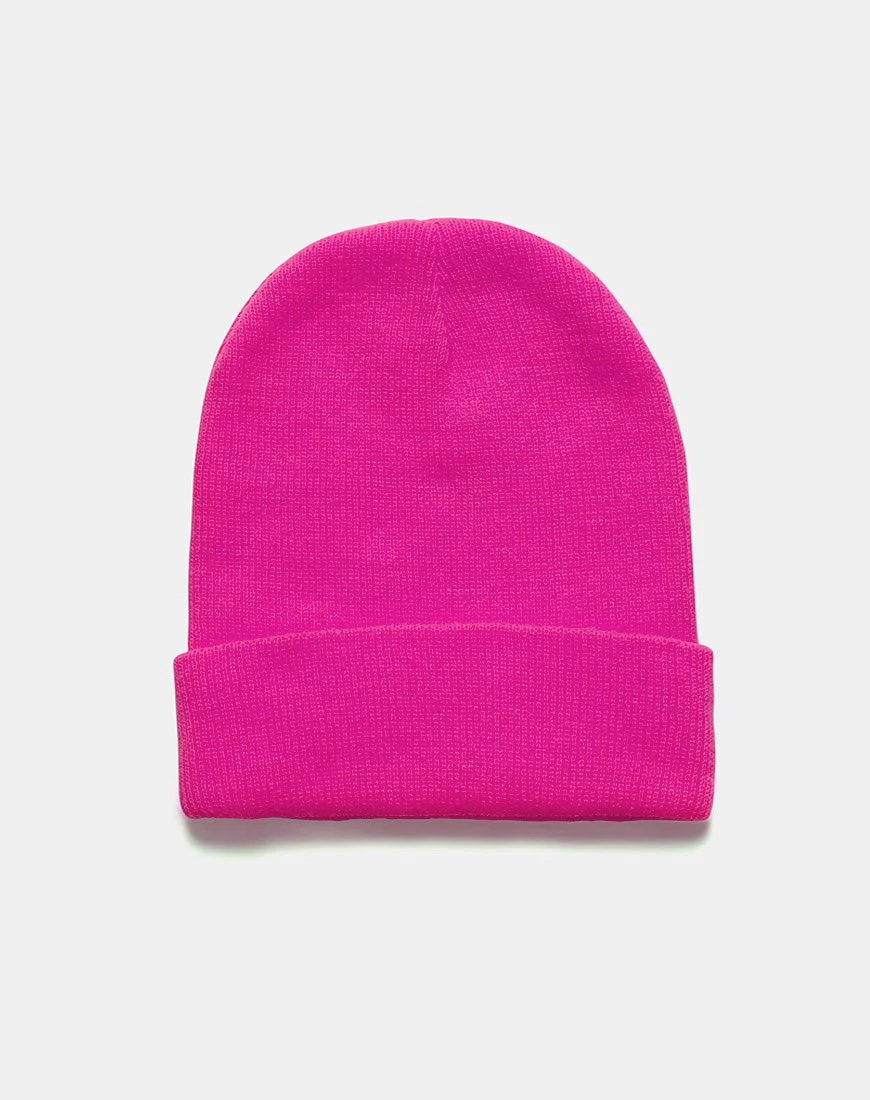 Beanie-Mütze in Rosa - Image 3