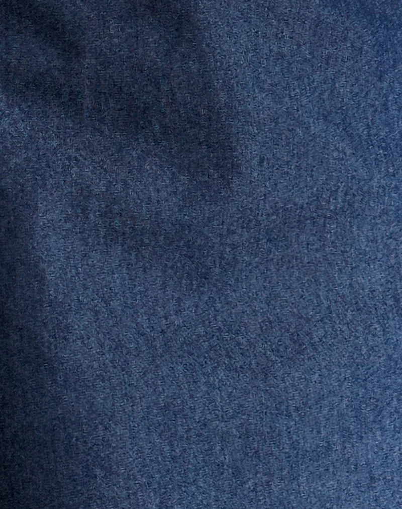 Belinda Minikleid mit Rollkragen aus Denim Chambray Indigo - Image 6