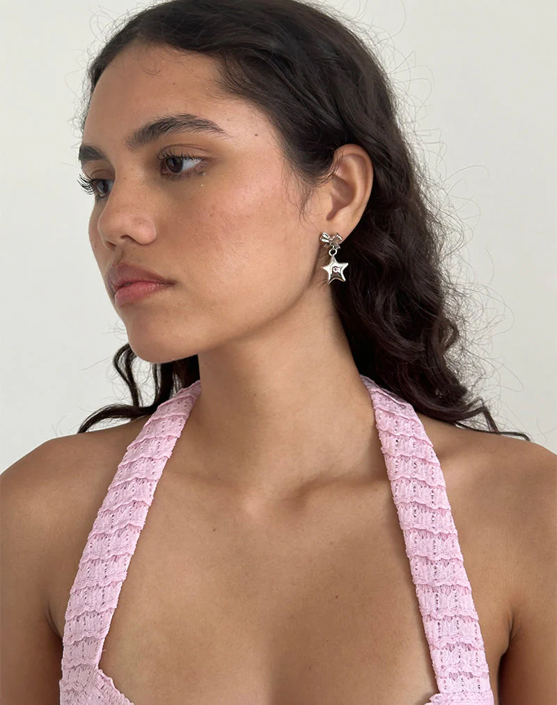 Bellatrix-Ohrringe Rosa Stern - Image 2