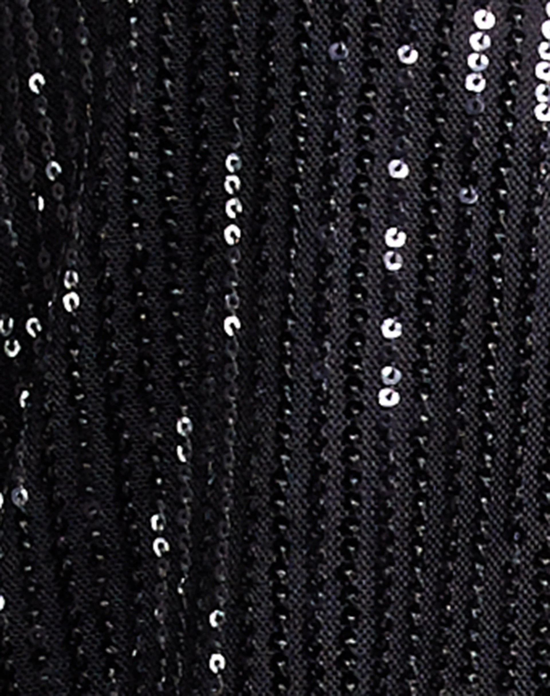 Berno Bodycon Kleid aus Drape Pailletten Schwarz - Image 8