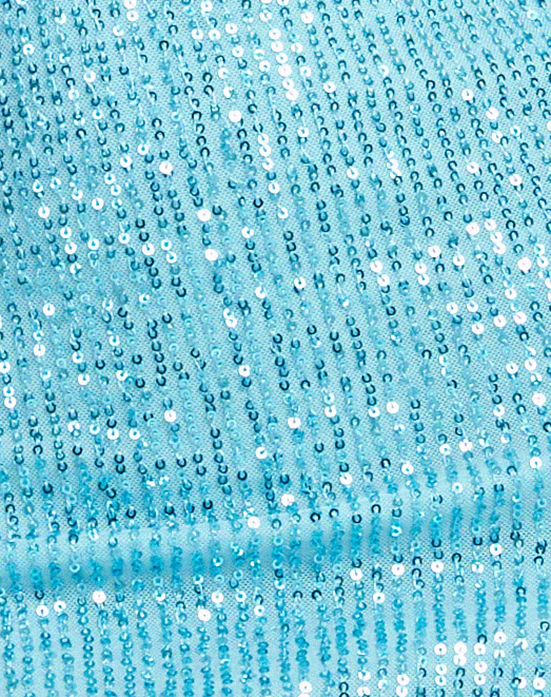 Bernoki Minikleid aus Drapierung Pailletten Blau - Image 5
