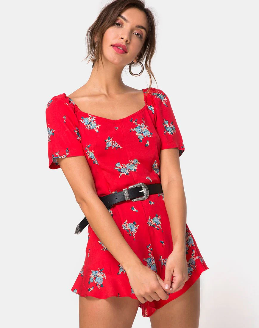 Bersho Playsuit in Soi Rose Rot