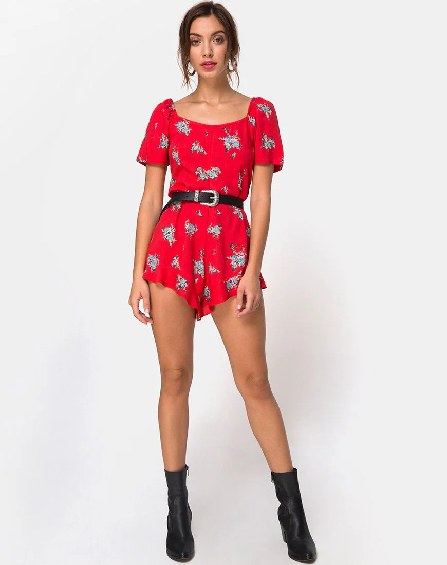 Bersho Playsuit in Soi Rose Rot - Image 3