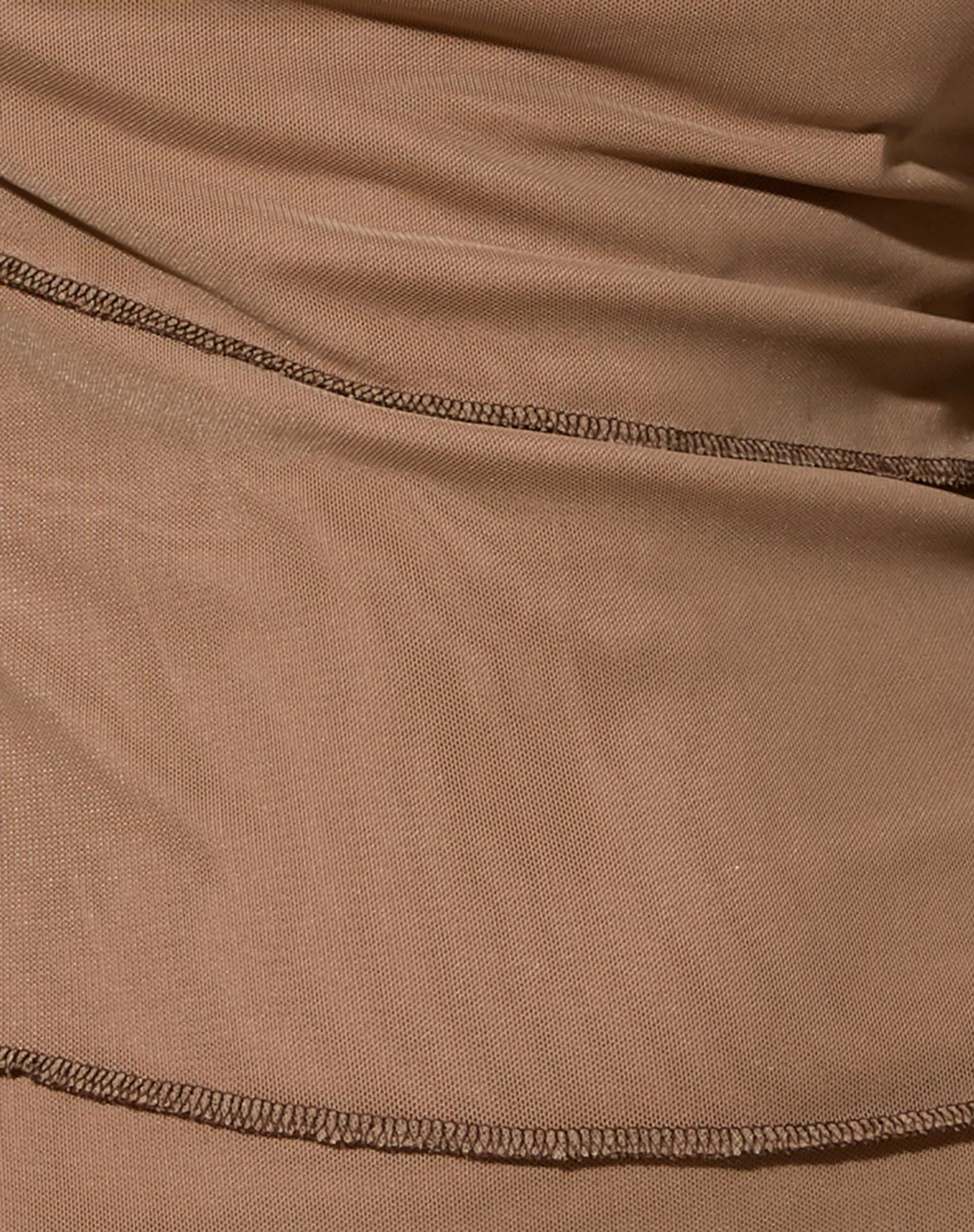 Besky Minikleid aus Mesh Taupe - Image 7