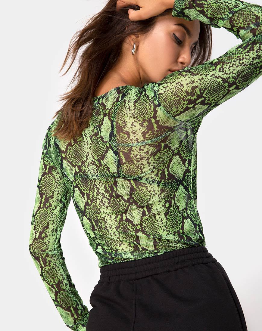 Betina Mieder aus Slime Lime Snake Mesh - Image 2