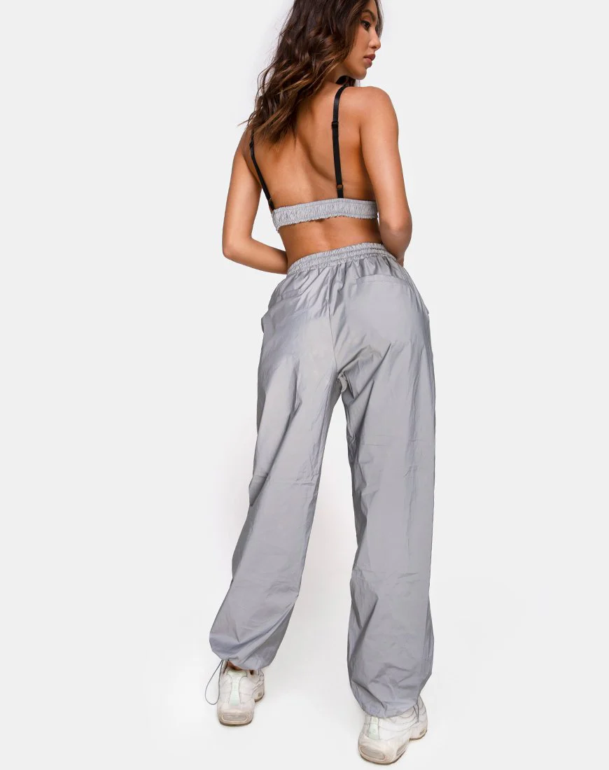 Beval Jogger-Hose in reflektierendem Silber - Image 5