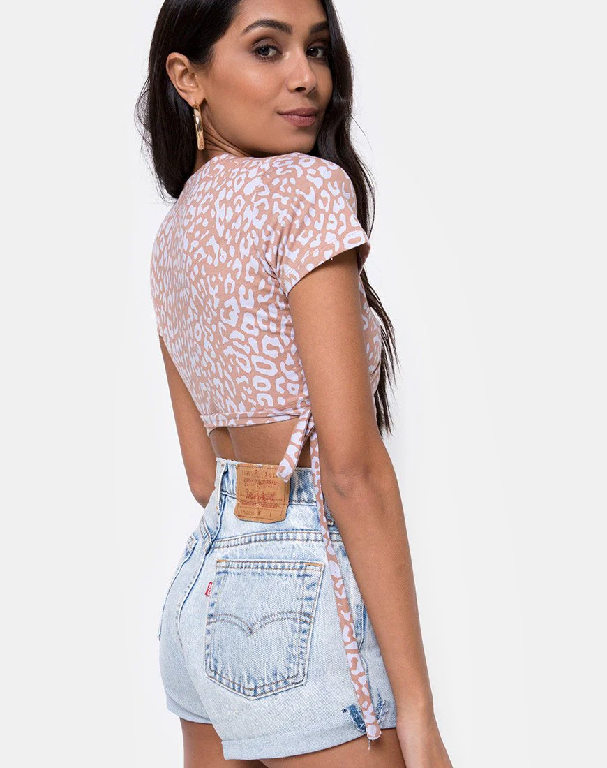 Biaz Crop Top in Leopardenfleck - Image 2
