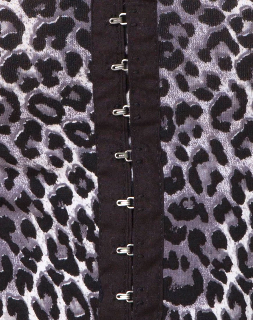 Bida Mieder in Grau Rar Leopard - Image 5