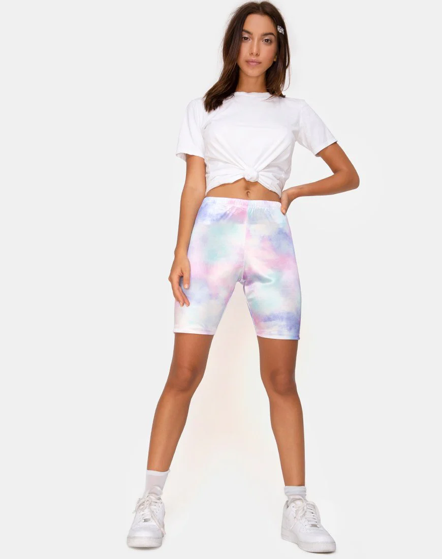Bike Short in Pastellfarbenem Tie Dye - Image 3