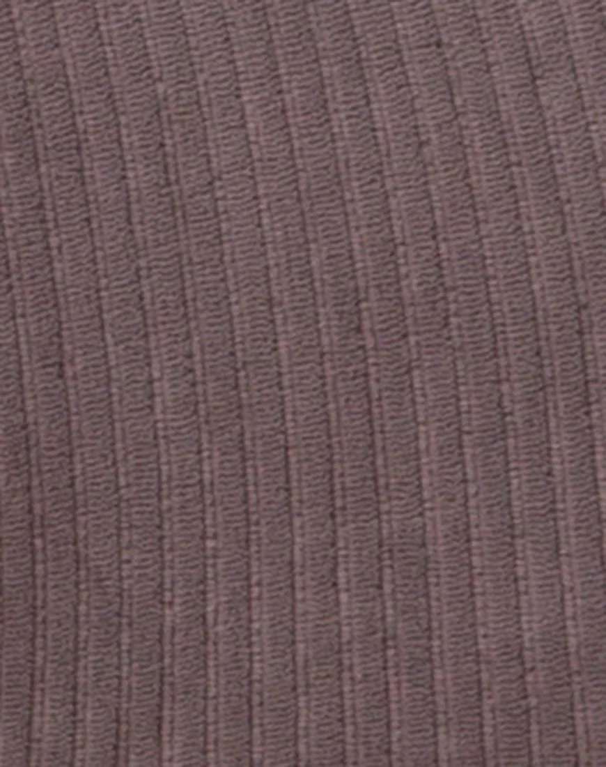 Bike Short aus Mokka-Rippensamt - Image 5