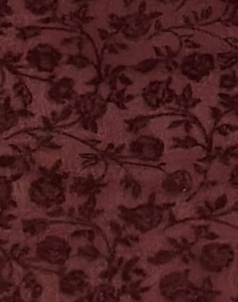 Bilancia Bandeau-Top in Ditsy Flock Gebranntes Kastanienbraun - Image 6