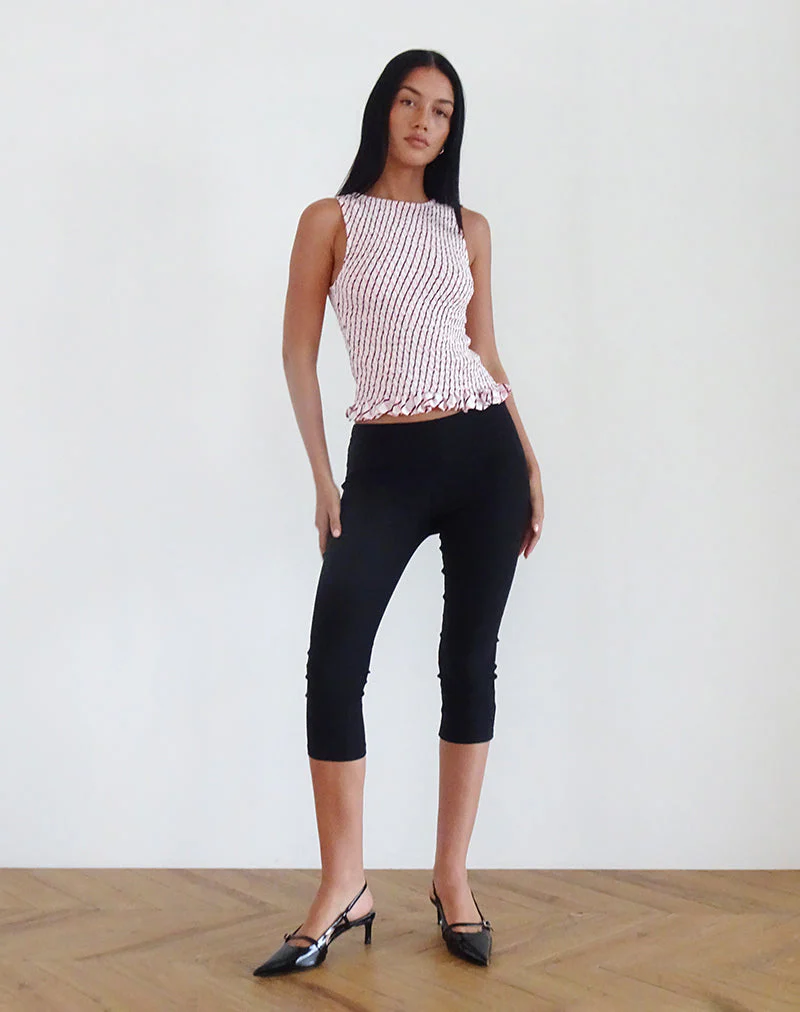 Birita Gerafftes Tank-Top aus geometrischen Kacheln - Image 2