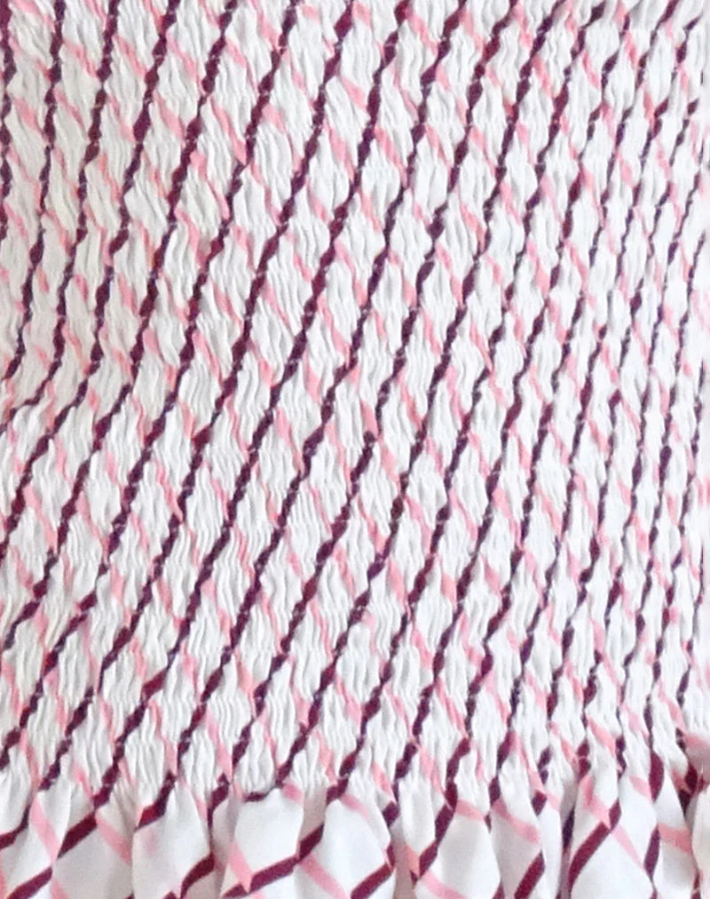 Birita Gerafftes Tank-Top aus geometrischen Kacheln - Image 4