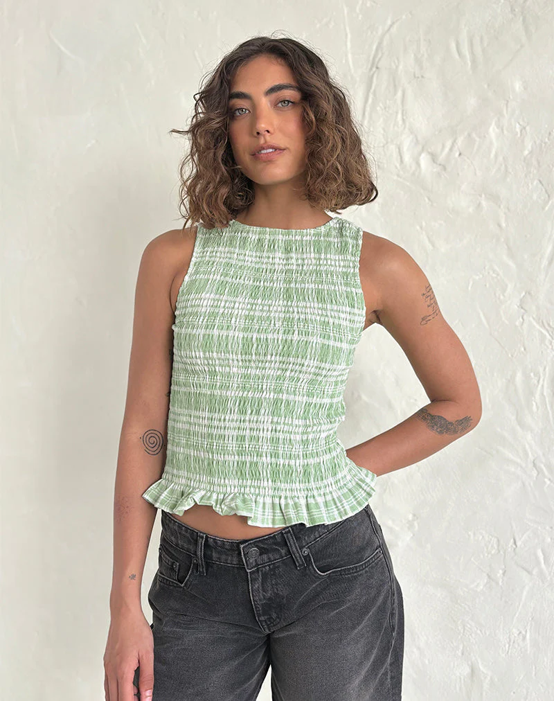 Birita geraffte Platte in Tischtuch Neo Mint - Image 3